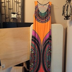 Vintage 90s Stilletto's Maxi Dress sz S